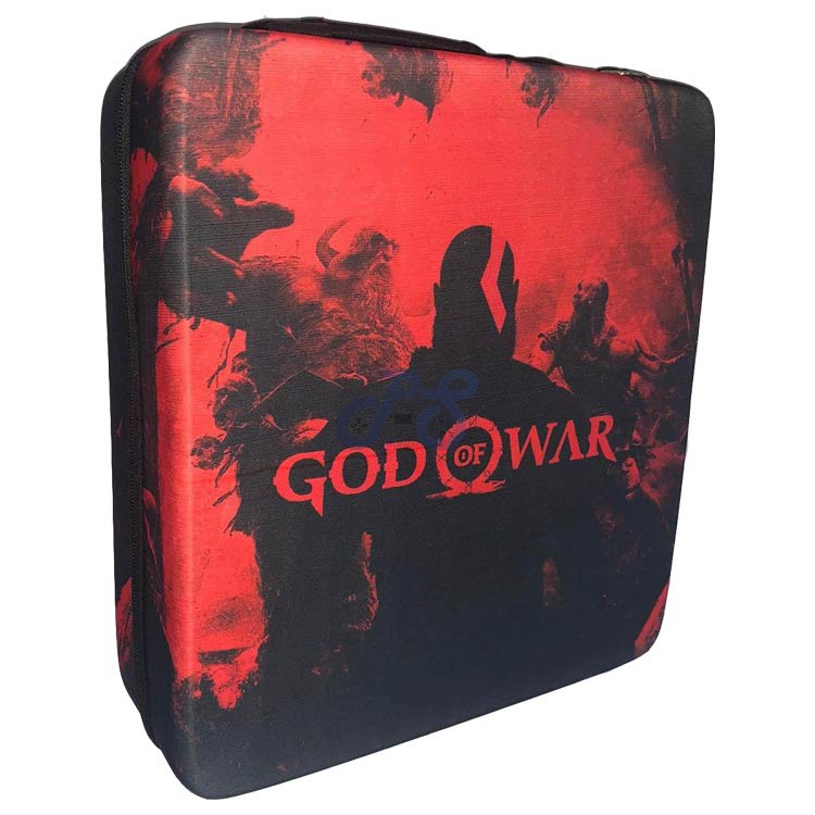 playstation 4 pro hard case god of war red