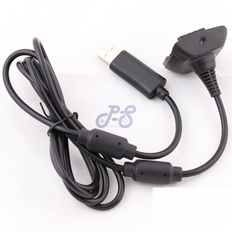 usb charging cable for xbox 360 wireless controller black.html