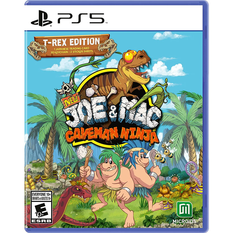 New Joe &amp; Mac: Caveman Ninja T-Rex Edition PS5