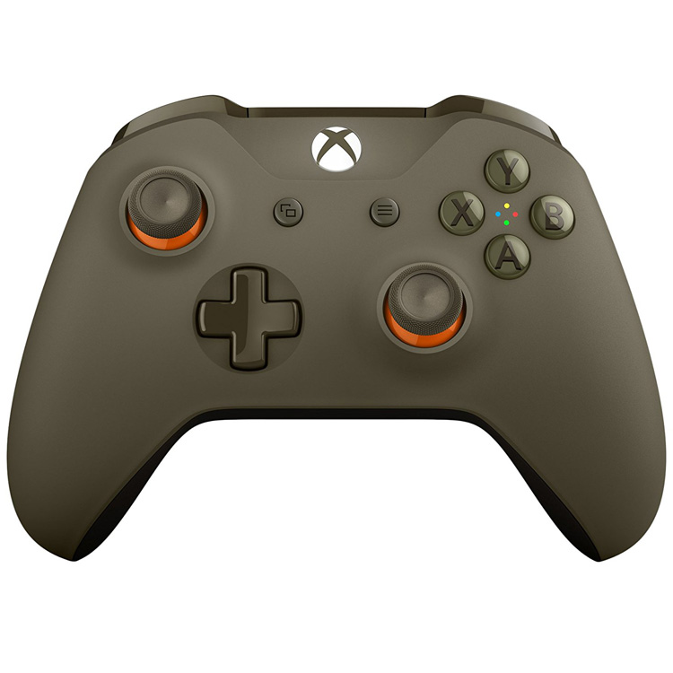 Xbox One Wireless Controller - Green-Orange Camo